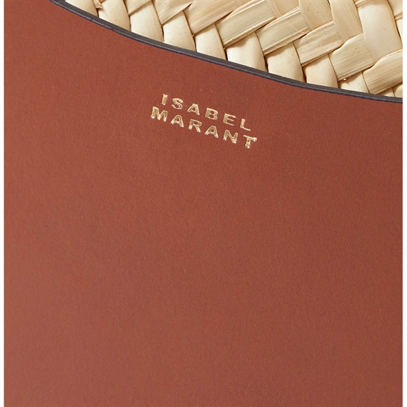 Isabel Marant Etoile CADIX MEDIUM Tote, Natural/Cognac
